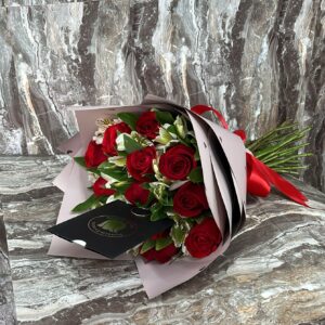 Bouquet 12 Rosas Rojas